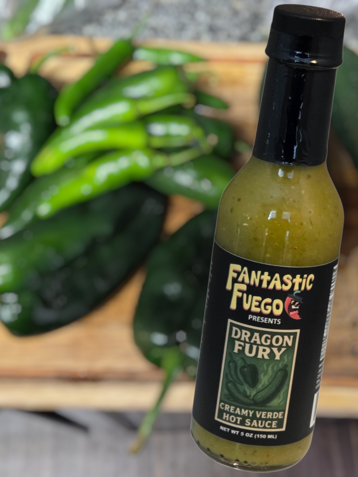 Dragon Fury Creamy Poblano Hot Sauce
