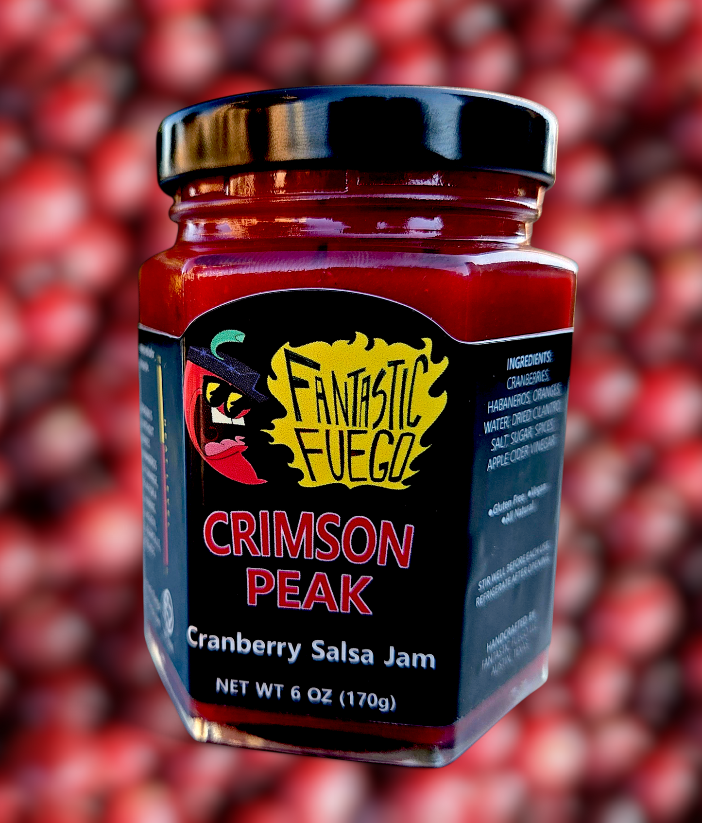CRIMSON PEAK CRANBERRY SALSA JAM